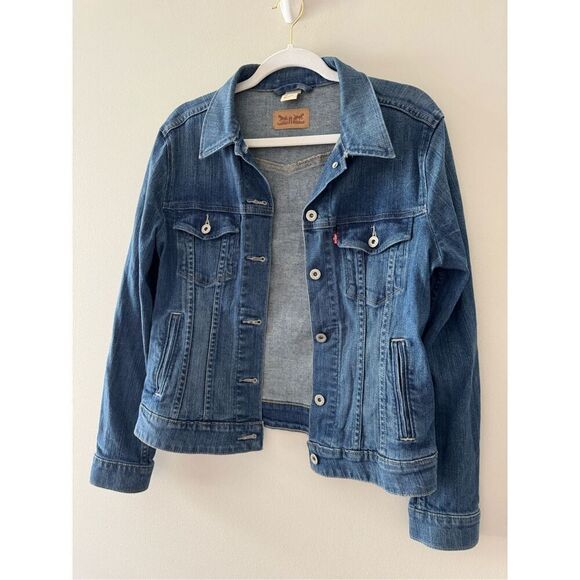 Levi’s Denim Vintage 1980’s Trucker Jacket Women’s Size Large - Picture 5 of 10